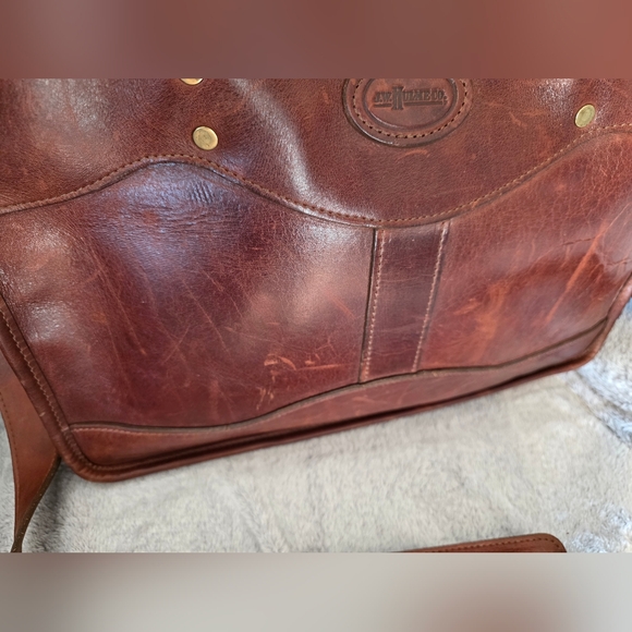 J.W. Hulme Leather Briefcase/Overnight Bag - Picture 3 of 16